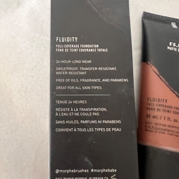 2 Morphe Fluidity F5.50 Matte -Coverage Foundation 30ml/1fl.oz - Picture 5 of 10